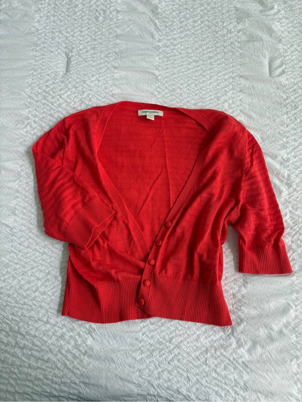 Y2K Vintage Banana Republic Red Cardigan Sweater